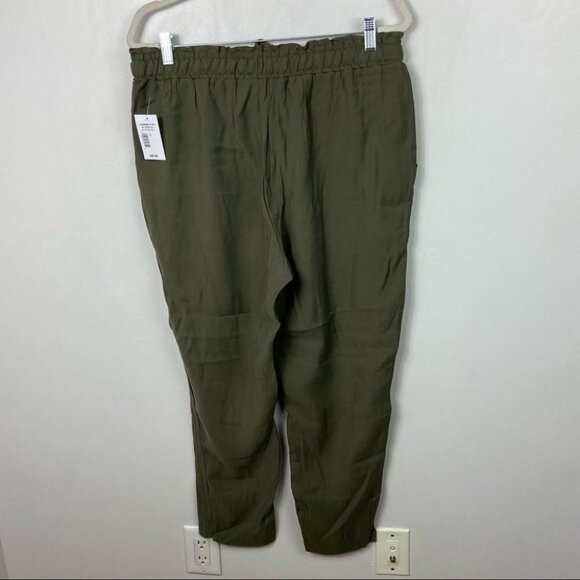 NWT Rickis Tie Waist Tapered Pant Green Size Large New With Tags Utility Trouser - Picture 8 of 16